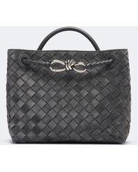 Bottega Veneta - Andiamo Small Suede Top-Handle Bag - Lyst