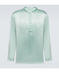Tom Ford - Camisa de pijama de mezcla de seda - Lyst