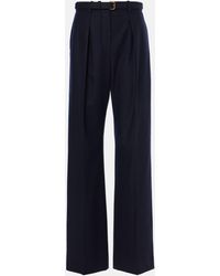 Loro Piana - Edward Wool And Cashmere Wide-Leg Pants - Lyst