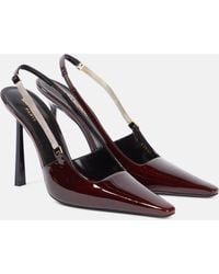 Saint Laurent - Blake 110 Patent Leather Slingback Pumps - Lyst