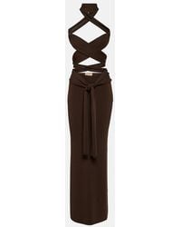 AYA MUSE - Sinu Cutout Halterneck Maxi Dress - Lyst