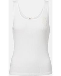 Chloé - Chloã Ribbed Jersey Top - Lyst