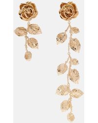 Magda Butrym - Floral-Plated Drop Earrings - Lyst