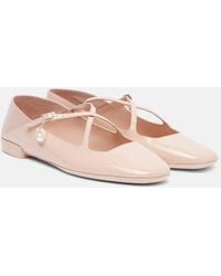 Jimmy Choo - Eleri Patent Leather Ballet Flats - Lyst