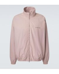 Acne Studios - Logo Cotton Poplin Bomber Jacket - Lyst