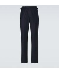 dunhill - Wool Slim Pants - Lyst