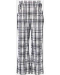 Veronica Beard - Pantaloni Dova A Gamba Larga - Lyst