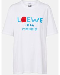 Loewe - Logo Cotton Jersey T-Shirt - Lyst