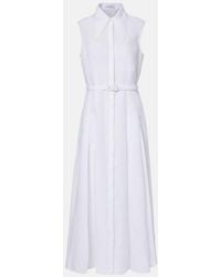 Gabriela Hearst - Durand Belted Linen Shirt Dress - Lyst