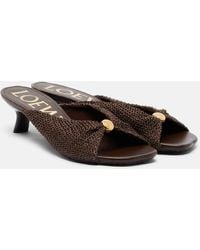 Loewe - Paula's Ibiza Pebble Soft Mules - Lyst