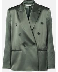 The Sei - Double-Breasted Silk Blazer - Lyst