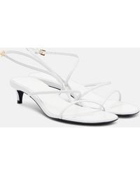 KHAITE - Loop 35 Leather Sandals - Lyst