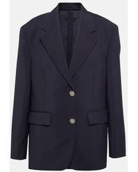 Prada - Blazer in lana e mohair - Lyst