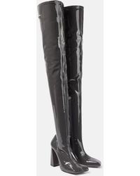 AMINA MUADDI - Marine Stretch 95 Latex Over-The-Knee Boots - Lyst