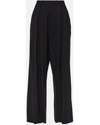 GIUSEPPE DI MORABITO - Wool-Blend Wide-Leg Pants - Lyst