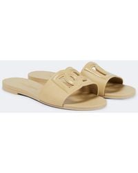Dolce & Gabbana - Dg Rubber Slides - Lyst