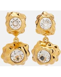 Oscar de la Renta - Embellished Drop Earrings - Lyst
