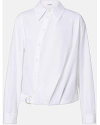 Loewe - Striped Cotton Poplin Shirt - Lyst