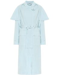 Stella McCartney Trench Stacey in cotone stretch - Blu