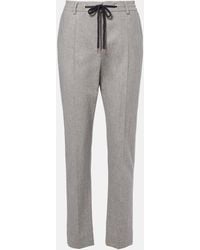Eleventy - Wool And Cashmere Tapered Pants - Lyst