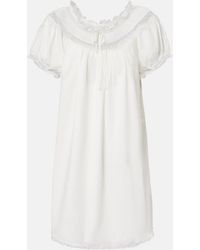 Doen - Daphne Cotton Poplin Minidress - Lyst