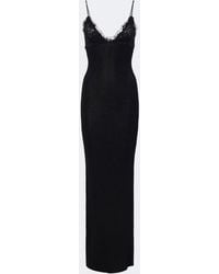 AYA MUSE - Oana Lace-Trimmed Cotton-Blend Maxi Dress - Lyst