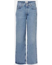 Agolde - V-Waist Baggy Straight Jeans - Lyst