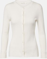 The Row - Okino Cotton And Silk Jersey Cardigan - Lyst