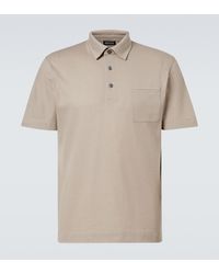 ZEGNA - Cotton Polo Shirt - Lyst