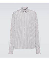 Dolce & Gabbana - Striped Cotton Poplin Shirt - Lyst