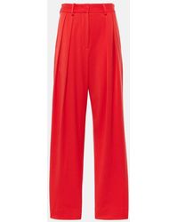 STAUD - Luisa Pleated Wide-Leg Pants - Lyst