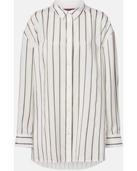 Gucci - Striped Silk-Blend Jacquard Shirt - Lyst