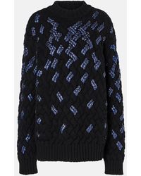 Dries Van Noten - Sequined Virgin Wool Sweater - Lyst