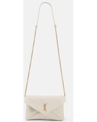 Saint Laurent - Clutch Small De Piel - Lyst