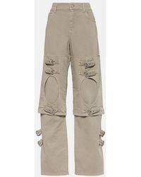 Blumarine - Cutout Mid-Rise Boyfriend Jeans - Lyst