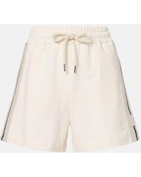 Moncler - Shorts Aus Baumwoll-Jersey - Lyst
