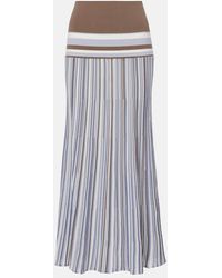 Faithfull the Brand - Citara Striped Cotton-Blend Maxi Skirt - Lyst
