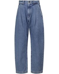 Goldsign The Dali Tapered Wide-leg Jeans - Blue