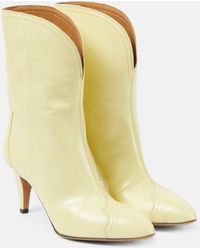 Isabel Marant - Dytho Leather Ankle Boots - Lyst