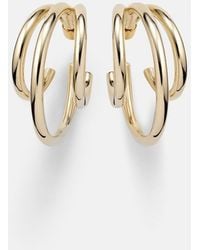 Jennifer Fisher - Triple Baby 10Kt-Plated Hoop Earrings - Lyst