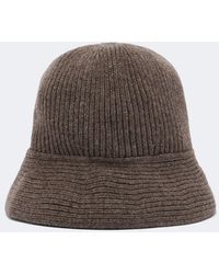 Nour Hammour - Bruno Cashmere And Wool Bucket Hat - Lyst