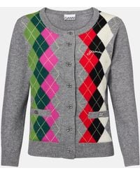 Ganni - Diamond Cardigan - Lyst