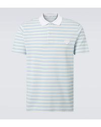 Prada - Polo De Algodon A Rayas - Lyst