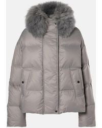 Yves Salomon - Shearling-Trimmed Quilted Down Jacket - Lyst