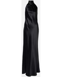 Ralph Lauren - Robe Longue Chilton En Satin - Lyst
