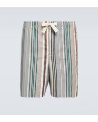 Orlebar Brown - Alex Striped Cotton Shorts - Lyst