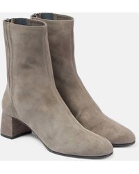 Aquazzura - Saint Honore 50 Suede Ankle Boots - Lyst