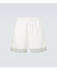 Commas - Crochet-Trimmed Bermuda Shorts - Lyst