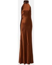 Rebecca Vallance - Phoenix Embellished Silk Satin Gown - Lyst