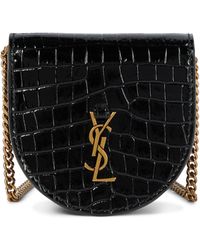 Saint Laurent Baby Kaia Leather Crossbody Bag - Black
